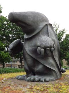Kunstwerk Mol voorkant in het zwart 