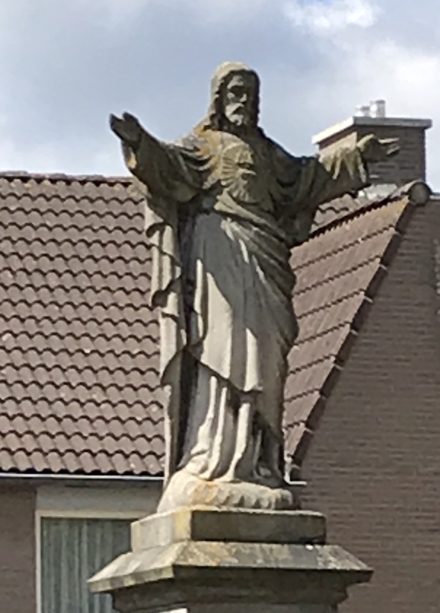 Heilig hartbeeld ingezoomd beeld